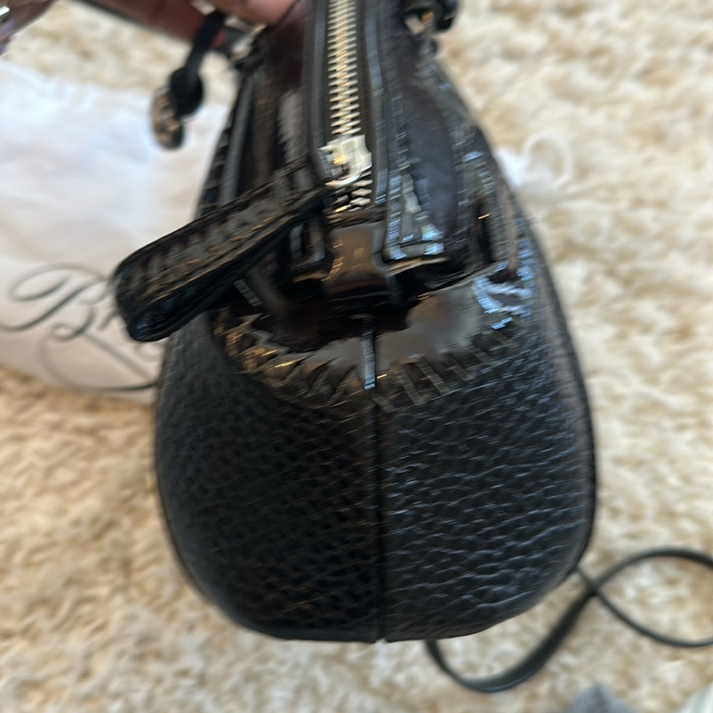 Brighton Czarina stunning jewel black patent leather combo detailed bag - Picture 7 of 17